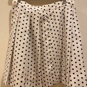 J Crew polka Dot Skirt